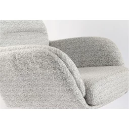 Forgószék szett lábtartóval 72x78x83 cm S/2