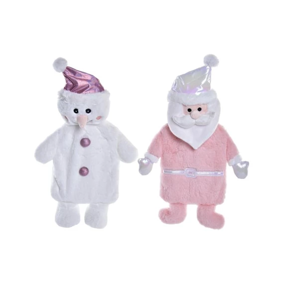 Forróvizes palack mikulás és hóember 30x43x10 cm 2 féle