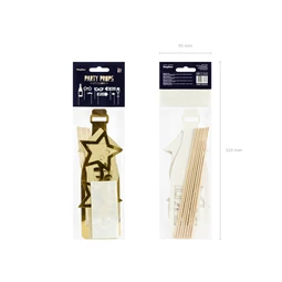 Fotó kellékek let`s celebrate mix arany 21-42 cm S/8