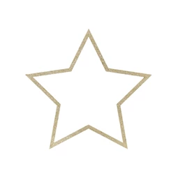 Függő dekorációk csillagok, vegyes méretben S/3