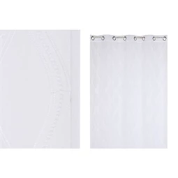 Függöny hímzett, gyűrűs 140x260 cm