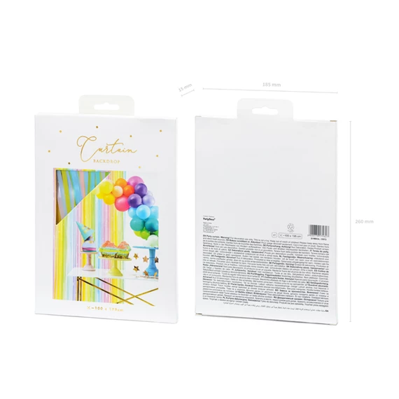 Függöny party 100x195 cm mix