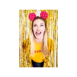 Függöny party arany 0.9 x 2.5 m