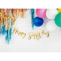 Függöny party arany 90x250 cm