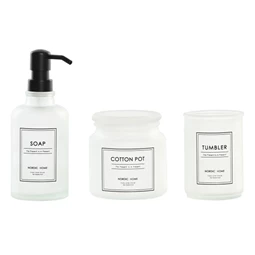 Fürdőszobai szett 7,5x7,5x20 cm S/3