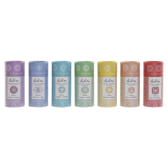 Füstölő szett csakrás 45,5x26x13 cm 7 féle S/30