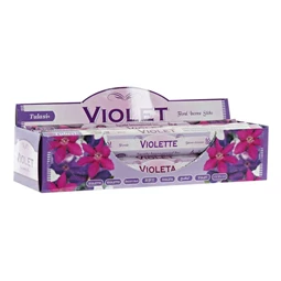 Füstölő szett ibolyás 25x4x4 cm S/20