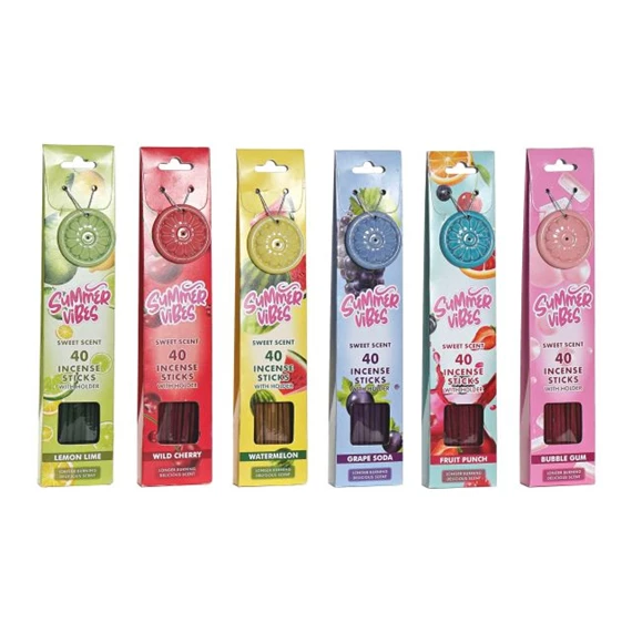 Füstölő szett 2,5x6,5x31 cm 6 féle S/40