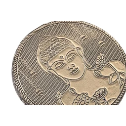 Füstölőtartó Buddha mintával 10x10x1 cm