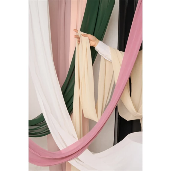 Futó chiffon világos rózsaszín 0,48 x 5 m