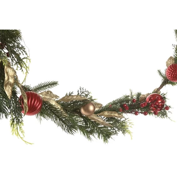 Girland bogyós, 40 LED-es 14x7x150 cm