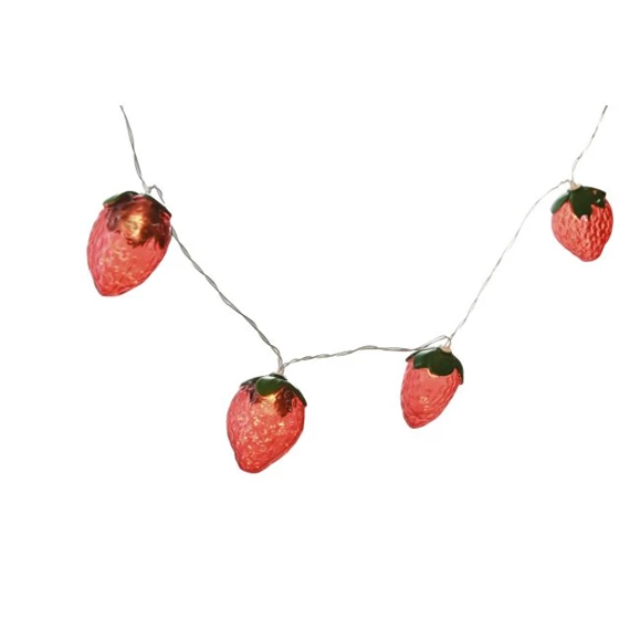 Girland szett dinnye, eper LED-es 4x5x180 cm 2 féle S/10