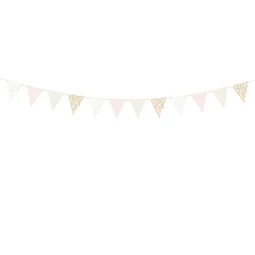 Girland zászló mix 210 cm rózsaszín,fehér