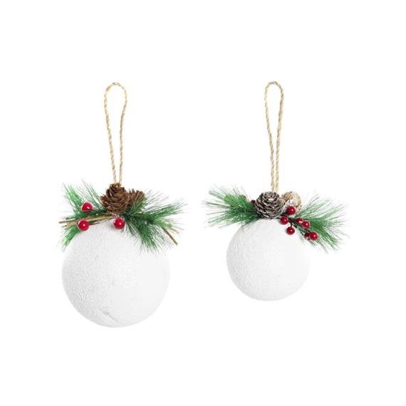 Gömb akasztós 12x8x13 cm 2 féle