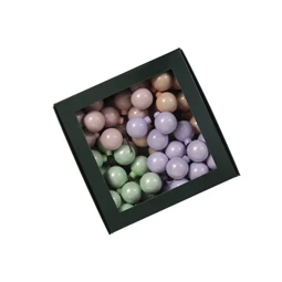 Gömb betűzős 3 cm pastel opal S/72