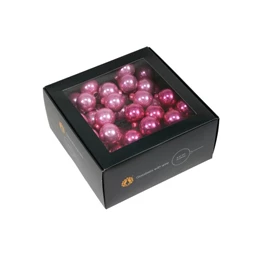 Gömb betűzős 3 cm pink opal S/72