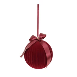 Gömb masnival, flokkolt, akasztós 20 cm