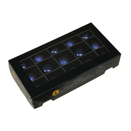 Gömb 4 cm night blue S/15