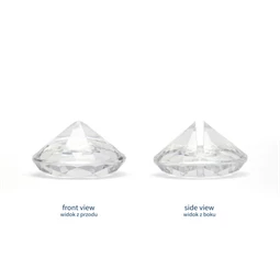 Gyémánt ültetőkártya tartó színtelen 40 mm S/10