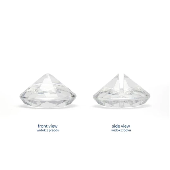 Gyémánt ültetőkártya tartó színtelen 40 mm S/10