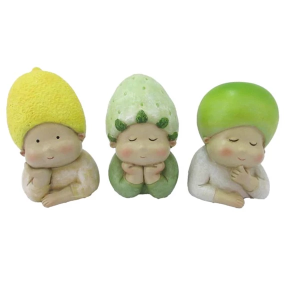 Gyerek citrom, eper, alma sapkában 5x5x9 cm 3féle