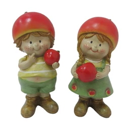 Gyerek fiú, lány almasapkában álló 5,5x5x13 cm 2 féle