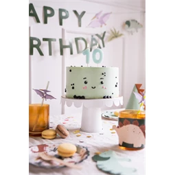 Gyertya 0-ás szám születésnapi világoskék 5,5 cm