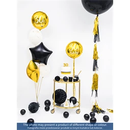 Gyertya 6-os szám születésnapi arany 7 cm