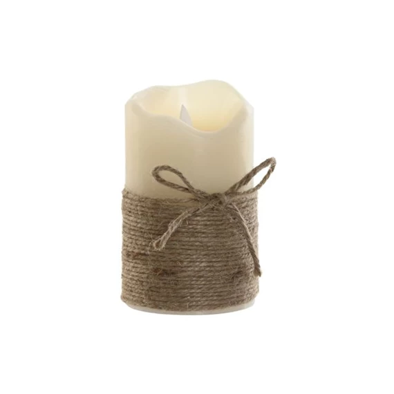 Gyertya LED-es 7,5x7,5x12,5 cm