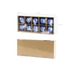 Gyertya gömb fémes tengerészkék 6 cm S/10