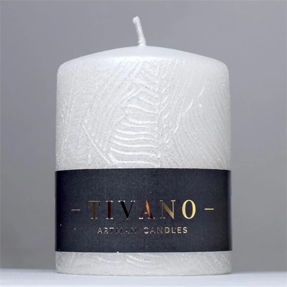 Gyertya henger, nyomott mintával 8x10 cm