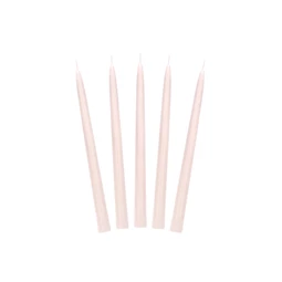 Gyertya kúp alakú matt natúr 24 cm S/10