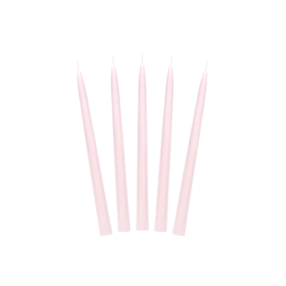 Gyertya matt világos rózsaszín 24 cm S/10