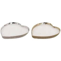 Gyertya szív alakú 18x18x3,5 cm 2 féle