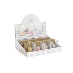 Gyertya tulipán alakú 5x5x7 cm 3 féle