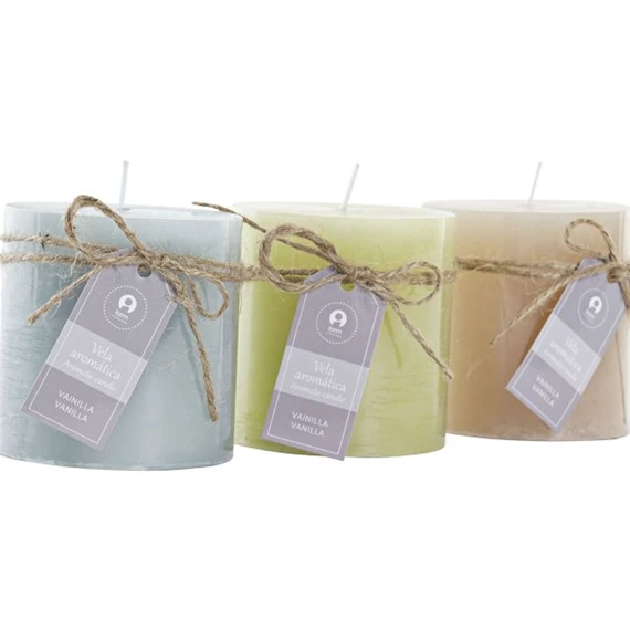 Gyertya 6,8x6,8x7 cm 3 féle