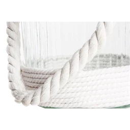 Gyertyatartó kötéllel 18x18x21 cm