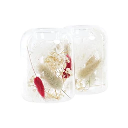 Gyertyatartó szárazvirág 8x8x11 cm 2 féle