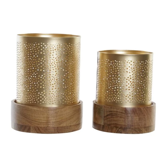 Gyertyatartó szett 13,5x13,5x20 cm S/2