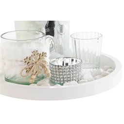 Gyertyatartó szett 23x23x2 cm S/5