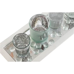 Gyertyatartó szett 37x14x52 cm S/5