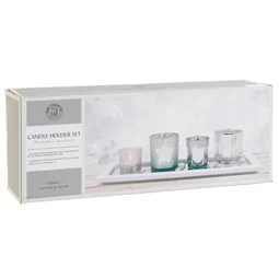 Gyertyatartó szett 37x14x52 cm S/5