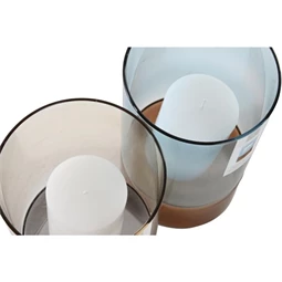 Gyertyatartó 13x13x21 cm 2 féle