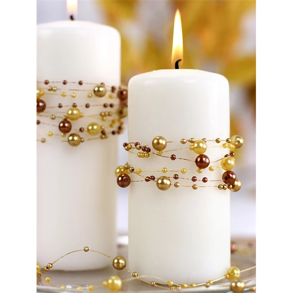Gyöngy girlandok arany 1,3 m S/5