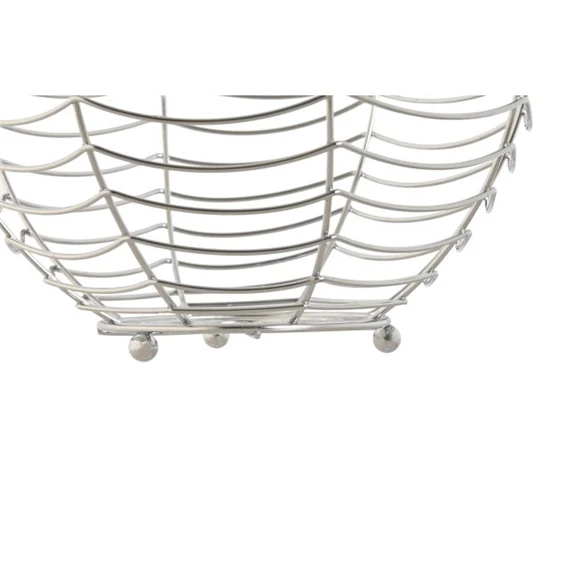 Gyümölcsös tál krómozott 25x25x12,3 cm