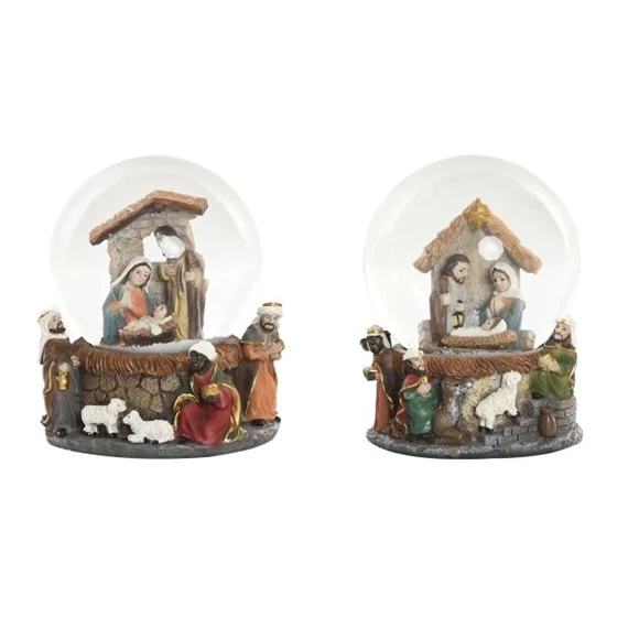 Hógömb Betlehem 8x8x10,5 cm 2 féle