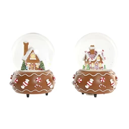 Hógömb zenélő 10x10x13 cm 2 féle
