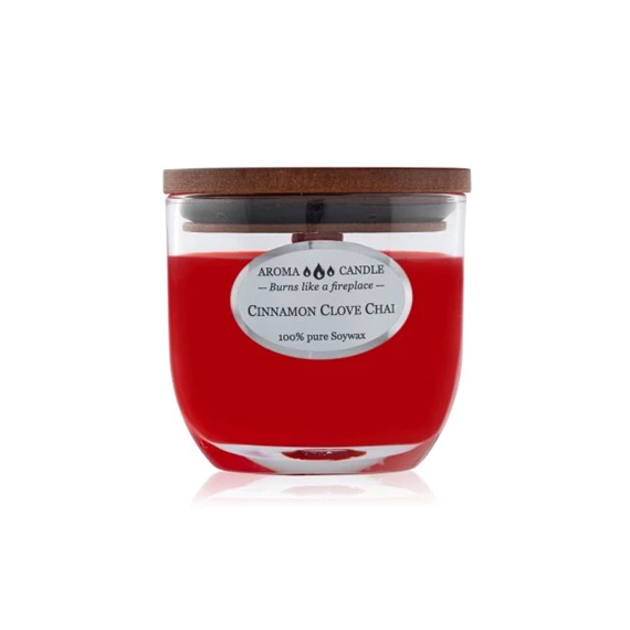 Illatgyertya - Fahéj és szegfűszeg Chai 85 g 7,5x5,7x9,3 cm