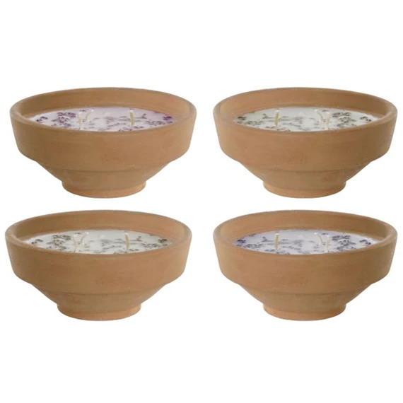 Illatgyertya 16x16x8 cm 4 féle