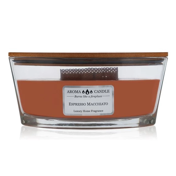 Illatgyertya hajó - Espresso machiato 453 g 19x11x9 cm